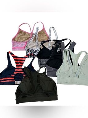 7 piece lululemon athletica Sports Bras Size 6